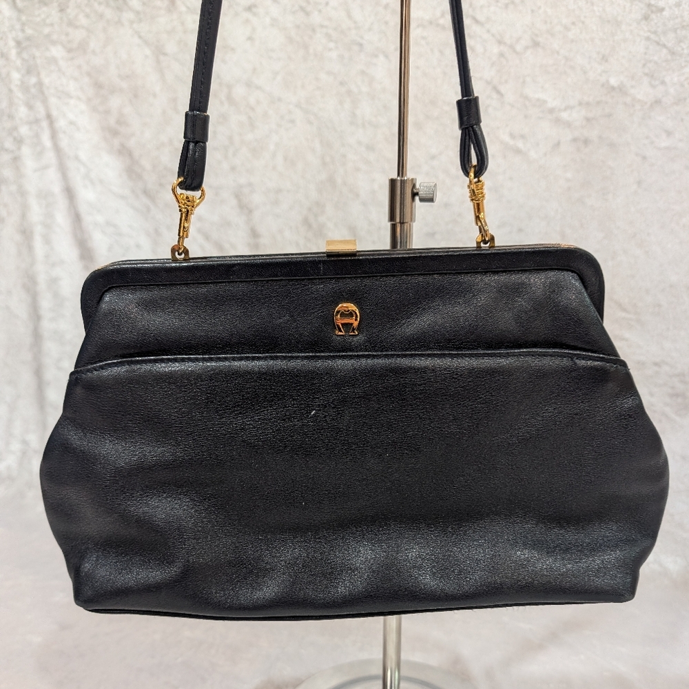 Vintage Etienne Aigner Navy Shoulder Bag